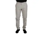 MainLine Silk Blend Pants - Off White