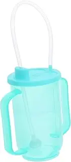 HOUDERCO Elder Care Water Cup Mugs Drinking Cups with Lids Sippy Cups Water Bottle Drinking Glasses Water Glasses Large Plastic Cups Plastics Sippy Cup Elderly Cups Sky-Blue