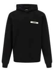 [Jacquemus] Jacquemus-Le Hoodie Gros Grain Felpe Nero-Uomo M