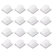 Cable Clips, 50pcs Adhesive Cable Clamp Clip Wire Holder, White 14x14mm