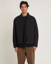 Unlined Canvas Zip Jacket