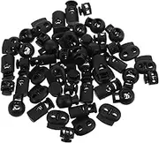 DOITOOL 52Pcs Plastic Cord Locks Versatile Spring Stoppers for Clothing Hats and Accessories Quick Threading Design for Effortless