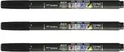 Tombow Fudenosuke Brush Pen for Lettering Calligraphy, Black, Soft Tip (GCD-112) - Pack of 3