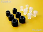 12pcs (BMF-CLOMH-A) Memory Foam / Dome Eartips for Klipsch T5M T5 Sport Neckband