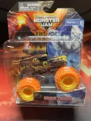 Monster Jam 2025 Grave Digger Fire & Ice 1:64 NEW Walmart Exclusive RARE