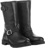 Highway 21 Men's Motorcycle Tall Primary Engineer Boots (Black, US 14)