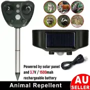Ultrasonic Solar Powered Animal Chaser Scarer Fox Cat Repellent Dog Garden Light