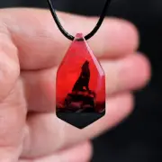 Howling Wolf Pendant Men’s Jewelry Gift for Him Boyfriend gift Wolf Necklace