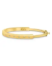 Kenneth Jay Lane Cubic Zirconia Hinged Bracelet