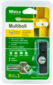 Whitco multi bolt black window lock for Double hung windows W2205117