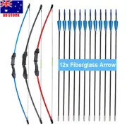 45'' 15lbs Archery Takedown Recurve Bow Set for Kids Youth Arrow Target Gift Toy