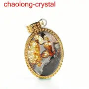 61.65Ct Pallasite Meteorite Pendant Brenham Meteorite Necklace --217