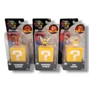 Super Mario Bros Movie Mini Figures Wave 2 Tanooki Mario General Koopa Cat Mario