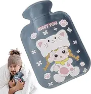 Hot Water Bag | Plush Hot Water Bag 500ml Hot Water Bag - Soft Portable Heating Pad Large Capacity Bed Warmer for Feet & Waist