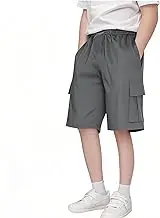 School Jogging Pants Waist Pockets Solid Color Casual Short Pants Pockets Cargo Shorts Clothes 18 Months