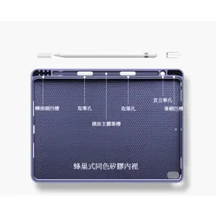 Apple Ipad Pro 2018 2020 11吋 防摔全包保護套 智慧休眠皮套 附置筆槽 蜂巢式矽膠 平板保護殼