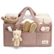 Baby Diaper Caddy Organizer with Handle, Newborn Baby Essentials Registry Sea...