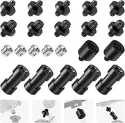 [NEEWER] 22-Pack Tripod Adapter Set， 1/4" to 1/4"， 1/4" to 3/8" Male Female Thread Converter for Tripod， Monopod， Camera， Ball Head， Speedlite， Ring Light - ST29