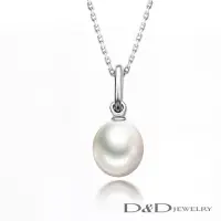 在飛比找momo購物網優惠-【D&D JEWELRY】唯愛 天然珍珠純銀項鍊 925銀(