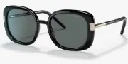 Prada PR 04WS 1AB5Z1 53mm Women's Polarized Sunglasses Black/Dark Grey