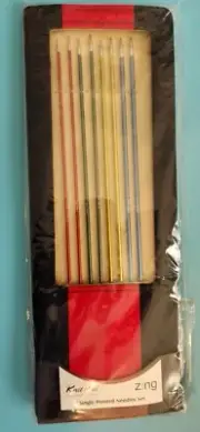 Knit Pro KP47406 Zing Single Ended Knitting Needle Set 8 Pairs In Zipper Case