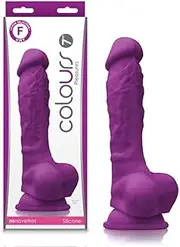 Colors Pleasure 7-inch Silicone Dildo Purple, Purple