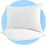 Pillow Cases Standard Size White Pillow Cases Set of 2 Cotton Blend 200 TC Soft