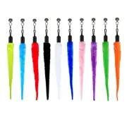 Cat Worm Toys, (10 Packs) Interactive Cat Wand , Cat Wand Refill Attachments