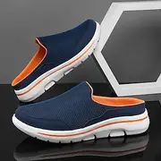 Men's Lightweight Mesh Slip-On Loafers – Breathable Comfortable Casual Mules for Summer Outdoor Walking