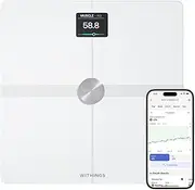 WITHINGS Body Smart - Accurate Wi-Fi and Bluetooth Scale for Weight and Fat Percentage, Composition Analysis, Apple Health/Google Fit Compatible, Digital Bathroom Scale
