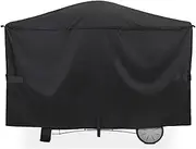 7112 Grill Cover for Weber Q2000 Series on Cart, for Weber Q2000, Q2200, Q2400, Q300, Q320, Q3000, Q3200 Gas Grills, Heavy Duty Waterproof 145 CM Waterproof Gas Grill Cover, 600D Fabric