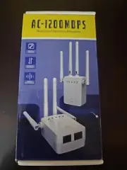 NIB AC1200 Mbps Dual Band Wi-Fi Range Extender Wireless Repeater Free Ship