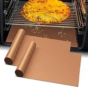 Oven Liners for Bottom of Oven - 2 Pack Large Heavy Duty Mats, 23.6"x15.7" Non-Stick Reusable Liner for Electric, Gas, Toaster Ovens Grills - BPA & PFOA Free Kitchen Accessory to Keep Oven Clean