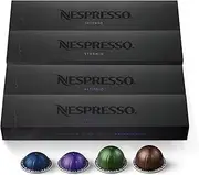 Nespresso Capsules VertuoLine, Dark Assortment Variety Pack, Dark Roast, 40 Count Coffee & Espresso Pods, Brews 7.8 oz and 1.35oz