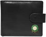 Plymouth Argyle Football Club Black Leather Wallet, Black, One Size