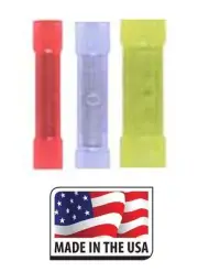 (300) ELECTRICAL NYLON WIRE BUTT CONNECTOR SPLICE ALL SIZES 10 ga to 22 ga USA