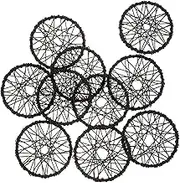10pcs Dream Catcher Accessories Decorative Wreath Supplies Wall Hanging Wreath Hoops Macrame Iron Hoop for Dream Catcher Macrame Supplies Dreamcatcher Making Rings Iron Black