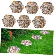 River Rocks Stepping Stones Pavers Outdoor for Garden Walkway, Pebbles