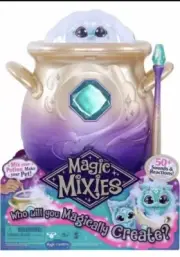 NEW Magic Mixies Magical Misting Cauldron with Interactive 8 inch Blue Plush Toy