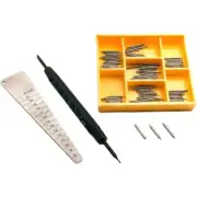 100 Spring Bars Watch Band Link Pin Remover Gauge Watchmaker Tools