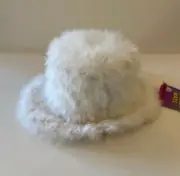 FRANCO AMERICA MARABAU FEATHER TOP HAT FUN @ HALLOWEEN ANYTIME WHITE