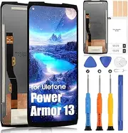 ARSSLY LCD Screen for Ulefone Power Armor 13 Display for Ulefone Power Armor13 LCD Display Touch Screen Digitizer Complete Kit with Tools (Black Without Frame)
