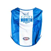 AFL North Melbourne Kangaroos Pet Dog/Puppy Sports Breathable Jersey Clothing L