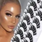 Volume False Eyelashes Wispy DIY Eyelash Extension 10 Pairs Fake Eyelashes