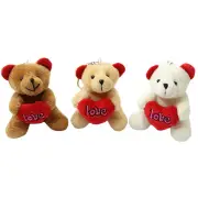 NNEOBA Bow Tie Teddy Bear Plush Pendant - Valentines Gift