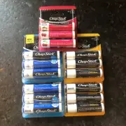 Five 3-Packs ChapStick Skin Protectant Lip Balm 0.15oz/4g Each
