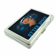 Otter Space Em1 Cigarette Case with Built in Lighter Metal Wallet