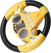 ERINGOGO Replacement Car Steering Wheel Toy for Boys and Girls Plastic Boys and Girls Car Driving Simulator Suction Cup Mount