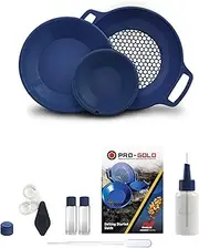 [Minelab] PRO-Gold Panning Kit - 2 Gold Pans, 1 Classifier, 1 Convertible Carry Bag & More