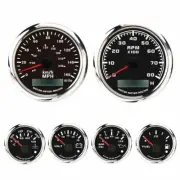 W PRO 6 Gauge Set 85mm GPS Speedometer 160 MPH/240 KMH Waterproof Car Boat Truck